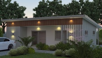 2 Bedroom Container House Plan