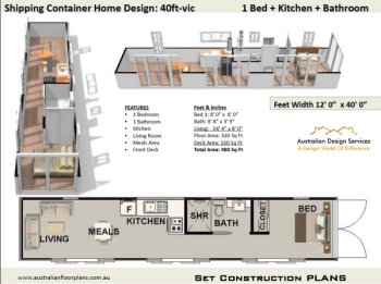 Ship Container Home Plan : Titian 12 