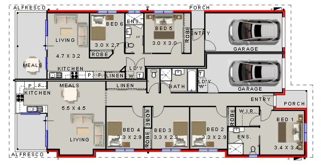 6 BEDROOM DUAL KEY HOME
