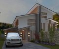 townhouse for sloping land
