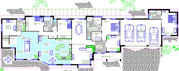 granny flat with office